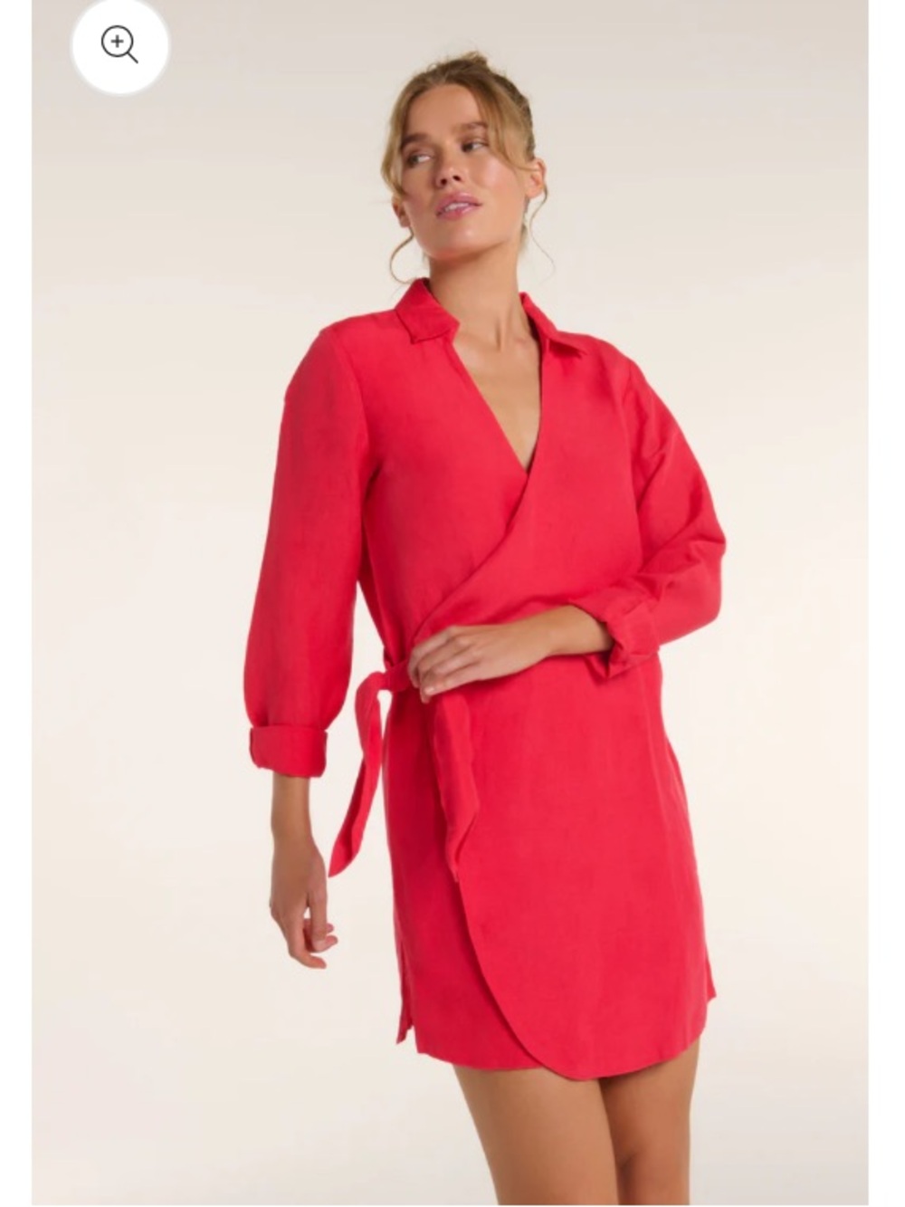 Hermoza - Isla Wrap Dress in Teaberry - Small